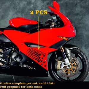 Adesivi Compatibili con Benelli RS 900 (2004-2006) DX-SX Carena moto decal stickers Stelle Design M0170
