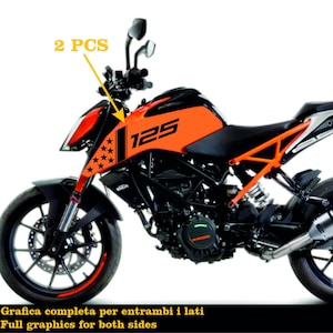 Adesivi Compatibili con KTM 125 DUKE 2017-2020 Carena moto decalcomania Fiamma stickers accessori moto COD.M0173