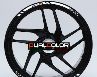 Stickers compatible with 17 inch motorbike rims Complete set of rims strips for Ducati kawasaki triumph COD.D0025