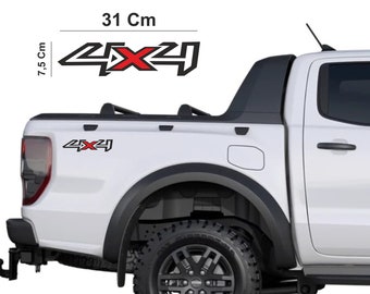 DualColorStampe ADESIVI PER Pickup 4X4 Off Road (2 Pz Dx Sx) Fuoristrada accessori stickers decal auto COD.0133