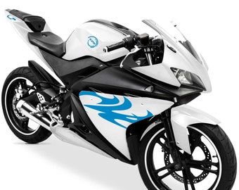 Stickers for Yamaha YZF-R125 R125 (Right-Left) Motorcycle Fairing Decal Stickers Tribal Sporty Design COD.M0129