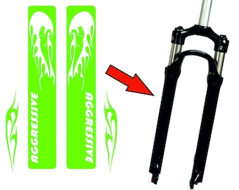 MTB Mountain Bike Fork Stickers Bicycle Accessories Aggressive Decals B0038