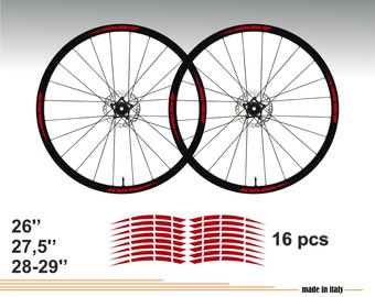 Rim stickers for 26'“ - 27,5”' - 28-29'' inch wheel mtb bike Bianchi Scott Specialized GT santa cruz Giant s-works B0008