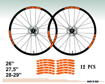 Pegatinas para llantas de bicicleta de 26'' - 27,5'' - 28-29'' pulgadas, pegatinas para ruedas de bicicleta MTB, pegatinas para llantas de bicicleta B0030