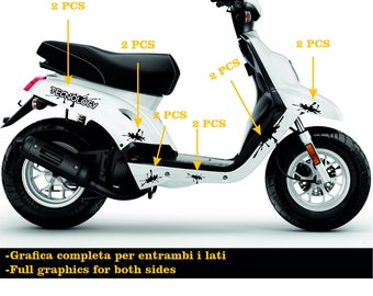 Stickers Compatible with Yamaha Booster MBK Deezer TECNOLOGY accessories stickers Motorcycle color of your choice COD.M0286