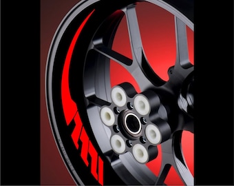 Stickers inside motorbike rims 17 INCHS Compatible Ducati Ktm Honda Yamaha BMW Kawasaki Suzuki Aprilia Triumph wheels COD D0037