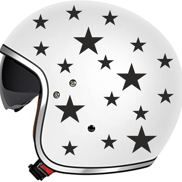 Autocollants en forme d'étoile pour casque de moto accessoires de pc tuning autocollants de voiture autocollants en forme d'étoile