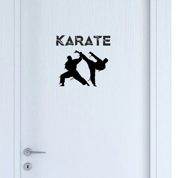 Adesivo KARATE  Sport Adesivi porta camera finestra Oggettistica Adesivi Rimovibili COD.I0111