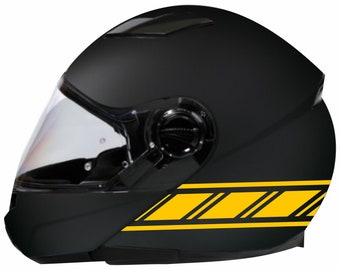 Autocollants pour casque de moto Casque de scooter universel Rayures Rayures Sport design autocollants COD. C0051