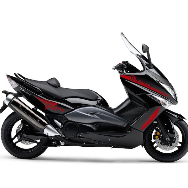 Adesivi Compatibili con Yamaha T-max 500 (2008-2012) Carena moto TMAX decal stickers Design sportivo COD.M0304