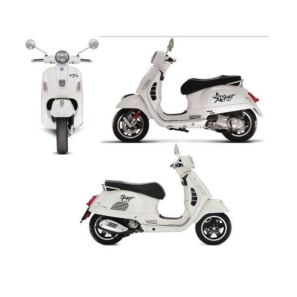 Adesivi compatibili con Piaggio Vespa GTS 300 super GTV 300 GTV250 GTV125 stickers adesivi carena moto  COD. M0306