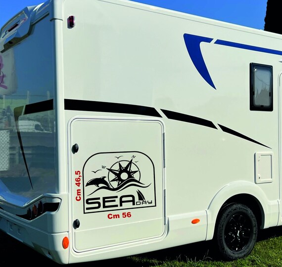 Autocollants Vinyle Pour Camping-car - Compatible Adria, Bürstner, Chausson, Etc. - Durée 5-7 Ans - Facile à Poser