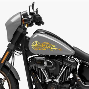 Adesivi per Harley-Davidson stella bussola rosai dei venti tribale serbatoio  stickers custom Moto chopper Motorbike M0354