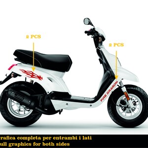 Adesivi Compatibili con Yamaha BOOSTER MBK Deezer fire dragon accessori stickers Motociclo colore a scelta COD.M0284