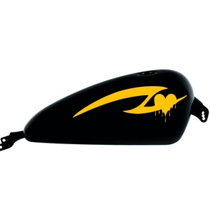 Adesivi Compatibili con Harley-Davidson Cuore Tribale serbatoio DX-SX stickers Moto Motorbike COD.M0163