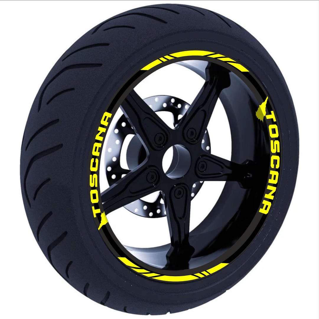 Stickers Compatible With 17 Inch Motorbike Rims Complete Set of Rims ...