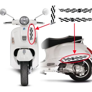Adesivi compatibili con Piaggio Vespa 300 GTS  kit adesivi completo - Colore a scelta M0302