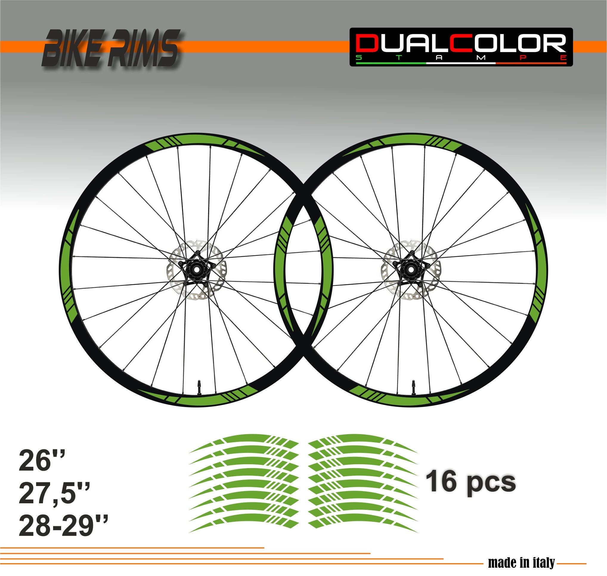 Bicycle wheel decal - .de