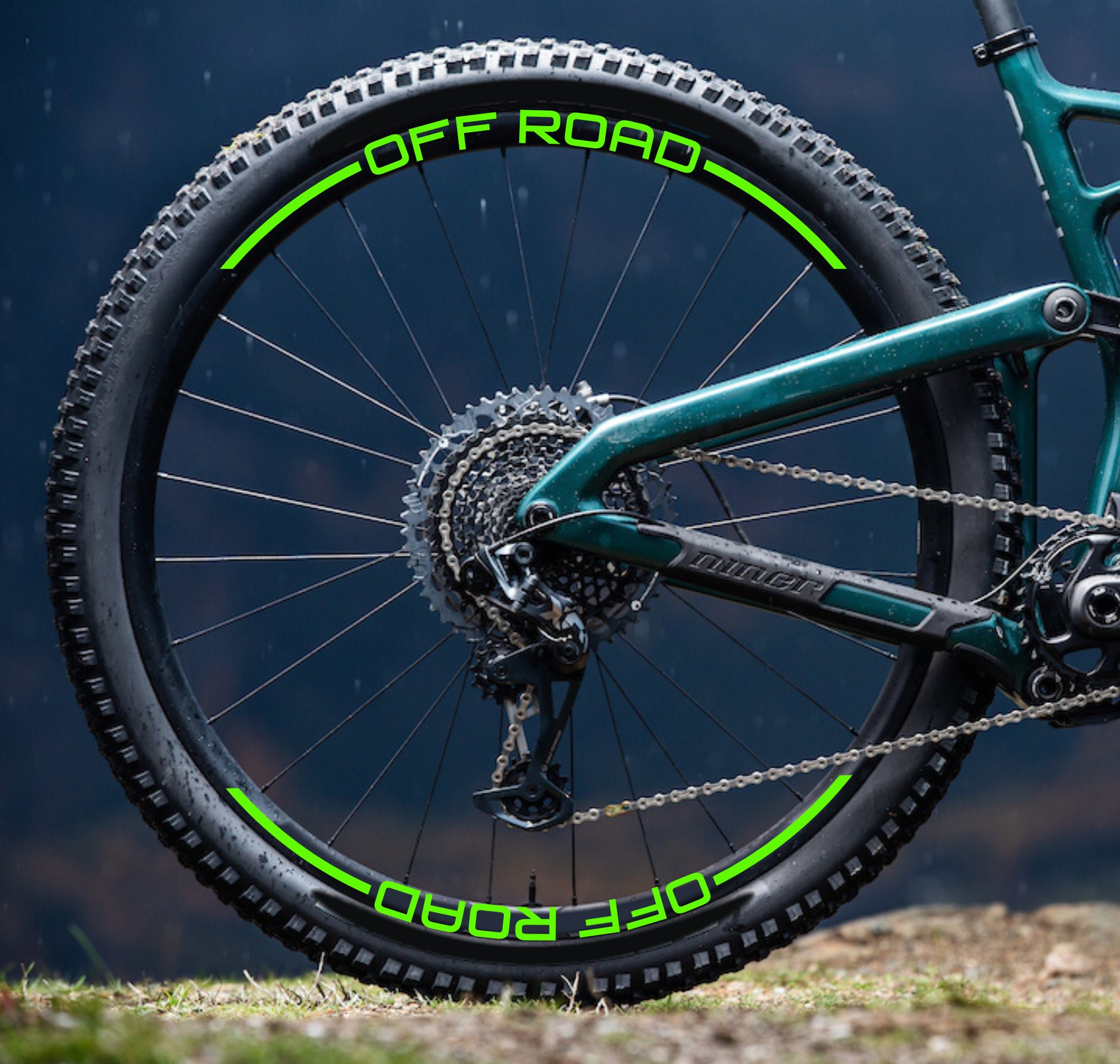 Felgenaufkleber Für Fahrrad – 27,5 Zoll, Orange, 2 Cm Breit, Wasserdicht & UV-beständig