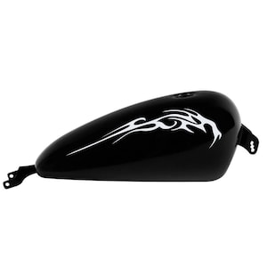 Adesivi Compatibili con Harley-Davidson Tribale serbatoio DX-SX stickers Moto Motorbike COD.M0144