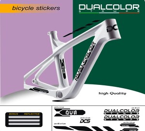 Lot 6 Protections Cadre Vélo Autocollantes - PVC Anti-Rayures, Design Fibre Carbone/Noir/Transparent
