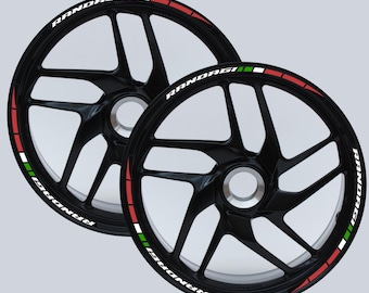 17″ Motorcycle Rim Stripes Set of 2 – 17" Motorcycle Rim Stickers Racing Design – Universal UV Resistant Motorcycle Rim Stripes D0139