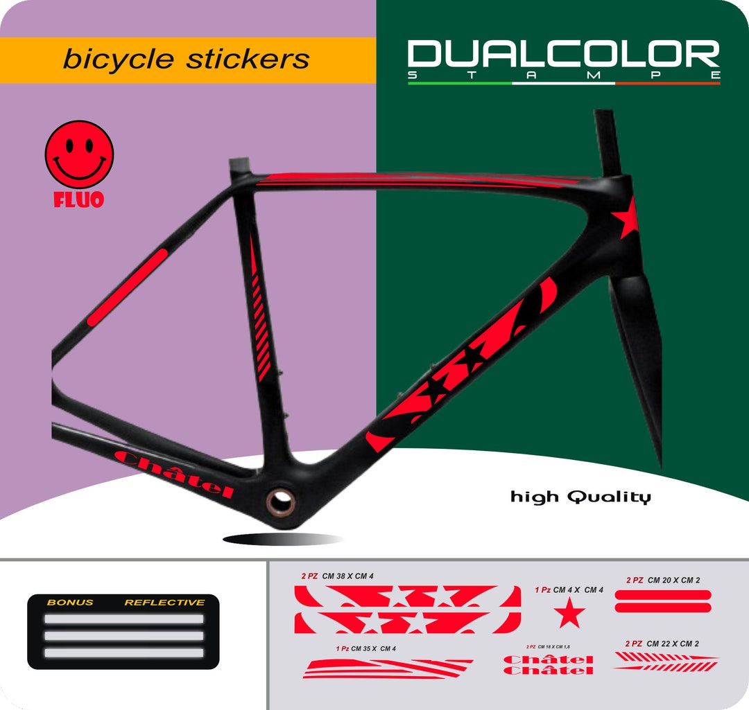 Set of 10 MTB Frame Stickers Bicycle Frame Protection Protective Film ...
