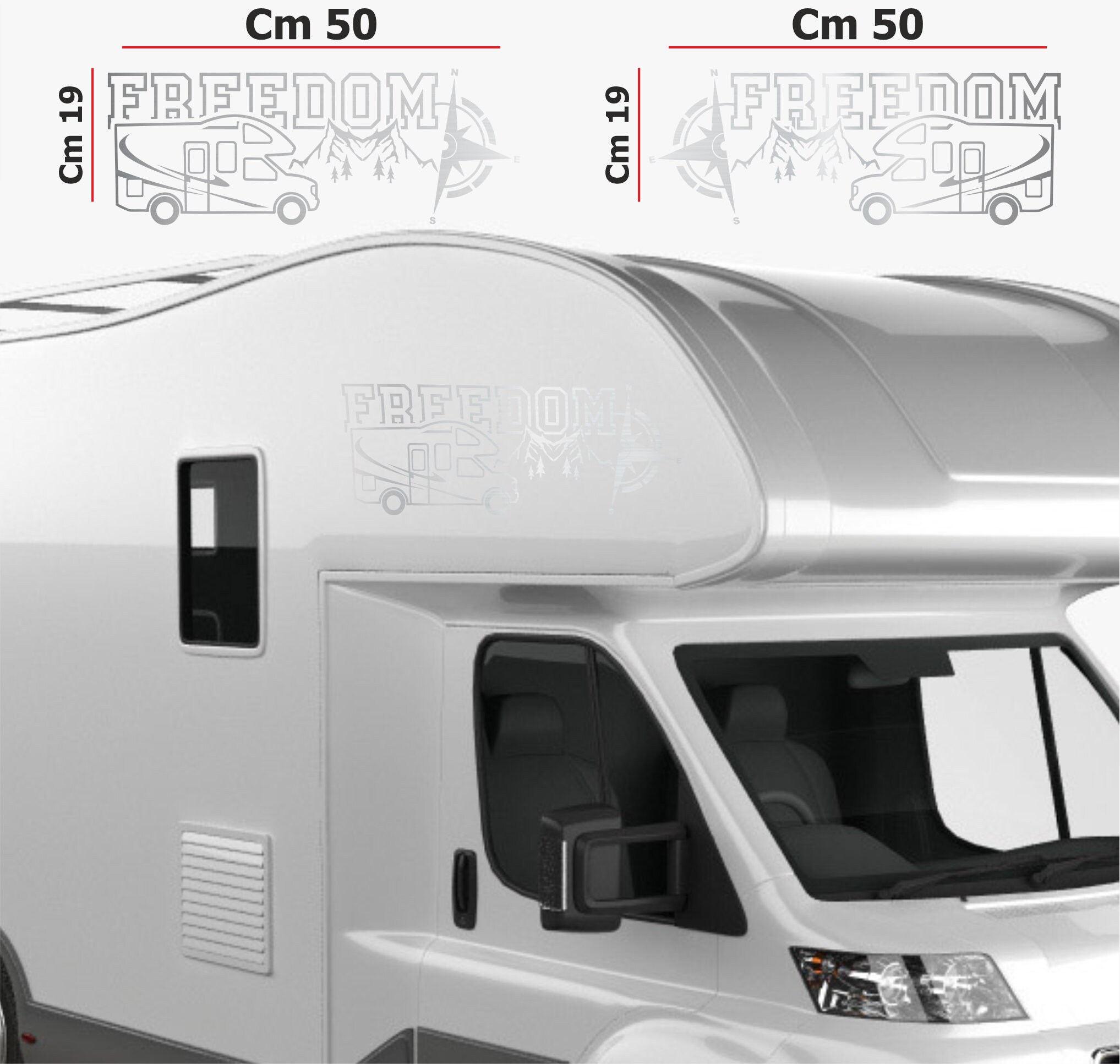 Adesivo Set Loghi Caravan International CI Per Camper Caravan