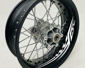 Stickers inside motorbike rims 17 INCHS Compatible Ducati Ktm Honda Yamaha BMW Kawasaki Suzuki Aprilia Triumph wheels COD D0032