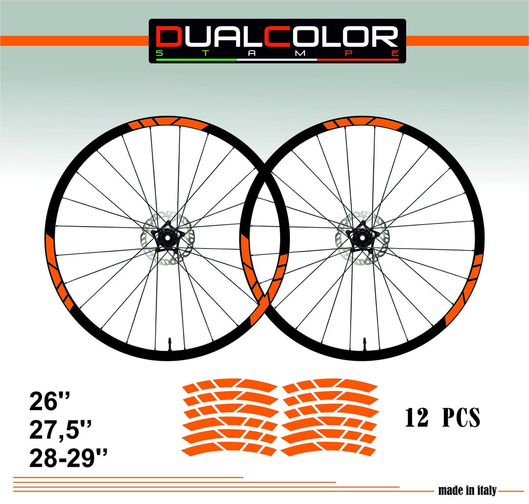 Bike Rims Stickers 26'“ - 27,5”' - 28-29'' Inch MTB Bike Wheel Stickers ...