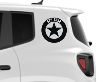 Stickers compatible with JEEP RENEGADE side off road military star Stickers Auto Decal car accessories decoration 0292