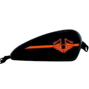 Adesivi Compatibili con Harley-Davidson Teschio serbatoio DX-SX stickers Moto Motorbike COD.M0162