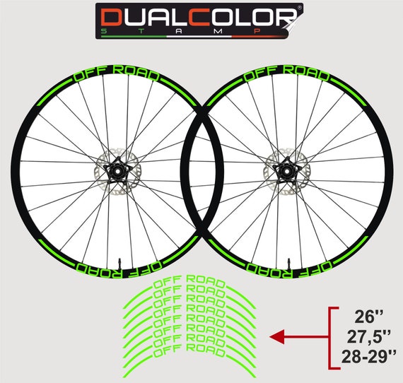 Adesivi Per Cerchi Bici MTB 26-27.5-29 Pollici - Set 16 Pezzi Colorati, Stickers Riflettenti Fucsia Per Mountain Bike