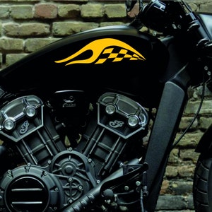 Adesivi Compatibili con Indian motorcycle moto serbatoio DX-SX stickers Moto Motorbike Scacchiera COD.M0274
