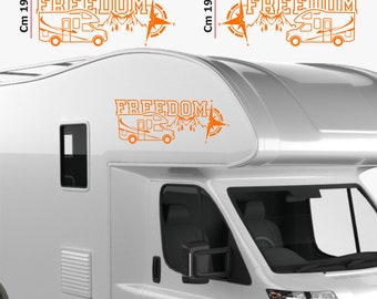 DualColorStampe Camper stickers Compatible with Adria Arca Bürstner Carthago Chausson Elnagh Mclouis Caravan Motorhome COD.0208