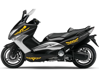 Yamaha T-max 500 (2008-2012) Fairing Stickers Motorcycle Fairing Decal Stickers (Right-Left) Tribal Sport Design .M0124