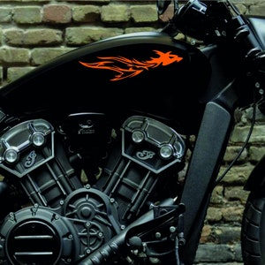 Adesivi Compatibili con Indian motorcycle carena moto serbatoio DX-SX stickers Moto Motorbike decal tribal M0275