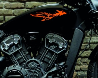 Stickers Compatible with Indian motorcycle fairing tank DX-SX stickers Moto Motorbike decal tribal M0275