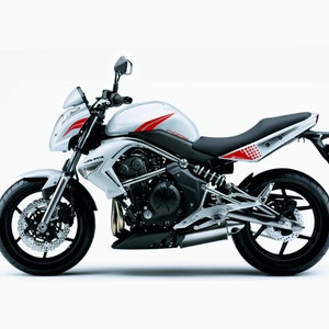Adesivi Compatibili con Kawasaki ER-6N (2009-2011) serbatoio dx-sx stickers moto Motorbike  ROAD cod.M0290