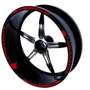 Adesivi cerchi moto 17 pollici Adesivi ruote moto strisce cerchi BMW Suzuki Bimota Triumph Yamaha wheels stickers 17 D0123