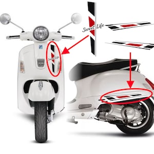 Adesivi compatibili con Piaggio Vespa 300 GTS Super kit adesivi completo SWEET LIFE - Colore a scelta M0301
