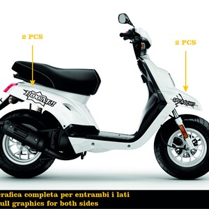 Adesivi Booster MBK Decalcomanie Booster MBK Personalizzate - Motociclo , Accessori Moto Alta Qualità - Stickers Artigianali COD.M0277