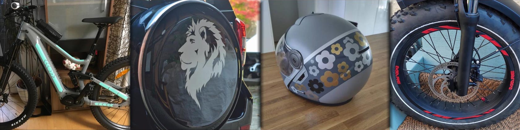 16 Adesivi Moto In Vinile - Kit Decorazione E Tuning Per Bike, Design Aggressivo, Facile Applicazione - Foto 4