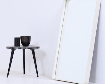 Vintage 1960s Mirror | Mid-Century Hanging Mirror, Wood, Retro, Slanted, Vintage