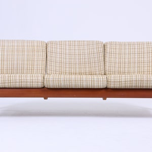 Mid-Century Sofa von Knoll Antimott Vintage Couchbett 60er Jahre Day Bed 3 sitzer Tagesbett Retro Braun Beige 70er zdjęcie 2