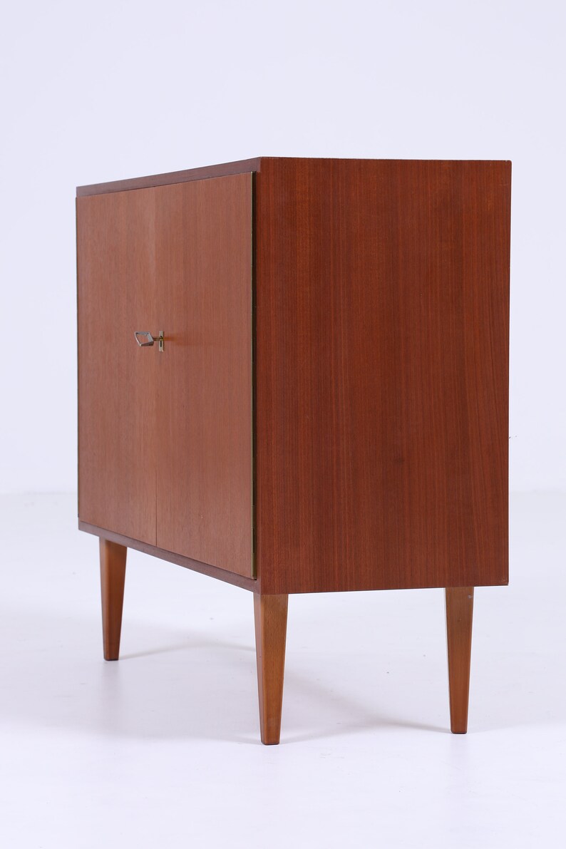 Schmale Vintage Kommode 60er Jahre Mid Century Kleines Sideboard Flurkommode Schrank Retro 70er Bild 5