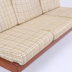 Mid-Century Sofa von Knoll Antimott Vintage Couchbett 60er Jahre Day Bed 3 sitzer Tagesbett Retro Braun Beige 70er zdjęcie 8