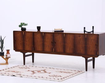 Knud Nielsen Vintage Sideboard | Palisander | Danish Design Anrichte | Mid Century 1960er | Schiebetüren