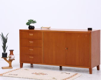 BRUMAX Teak Sideboard | Vintage Anrichte mit Schubladen | Mid Century Möbel | 60er Jahre Design