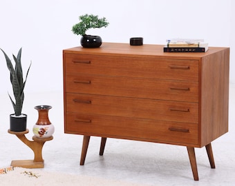 Kai Kristiansen Teak Schubladenkommode | Danish Modern | 4 Schubladen | Mid Century Design | 1960er Jahre